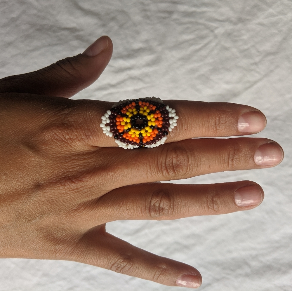 Mexican Handmade Beaded Ring